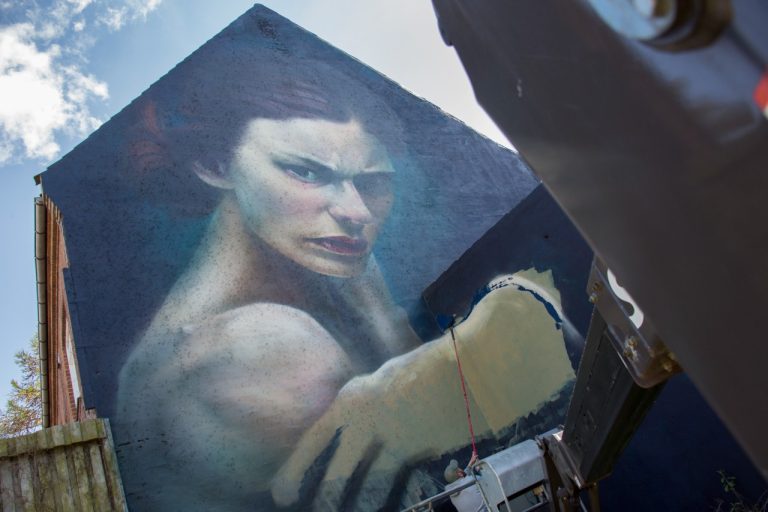 Slagelse Street Art - Vred Kvinde